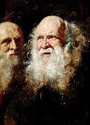 Peter Paul Rubens Study Heads of an Old Man oil on canvas